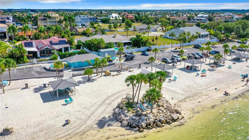 Private beach and Gulf of Mexico