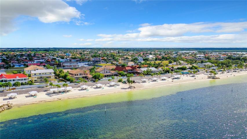 Private beach and Gulf of Mexico
