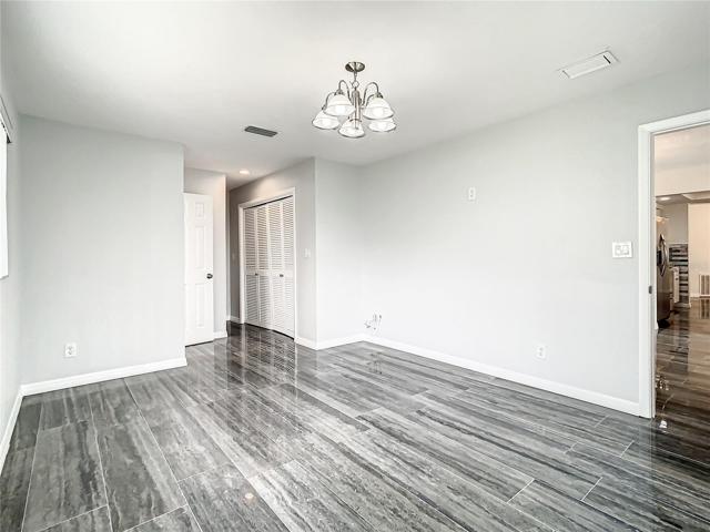 Main bedroom, bath in rear