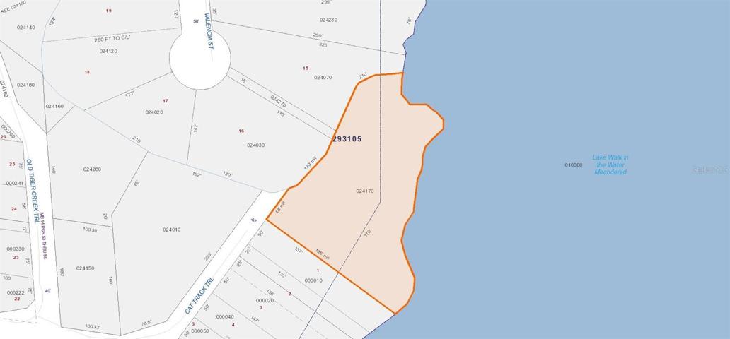 Plat Map showing the outline of the property