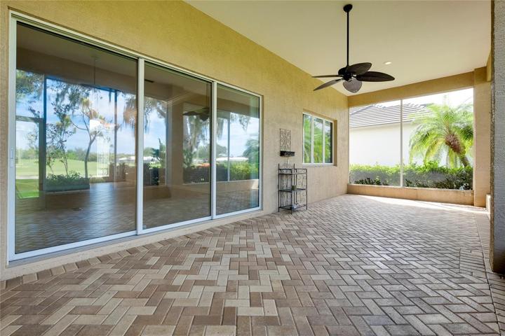 paver brick lanai with fabulous view!
