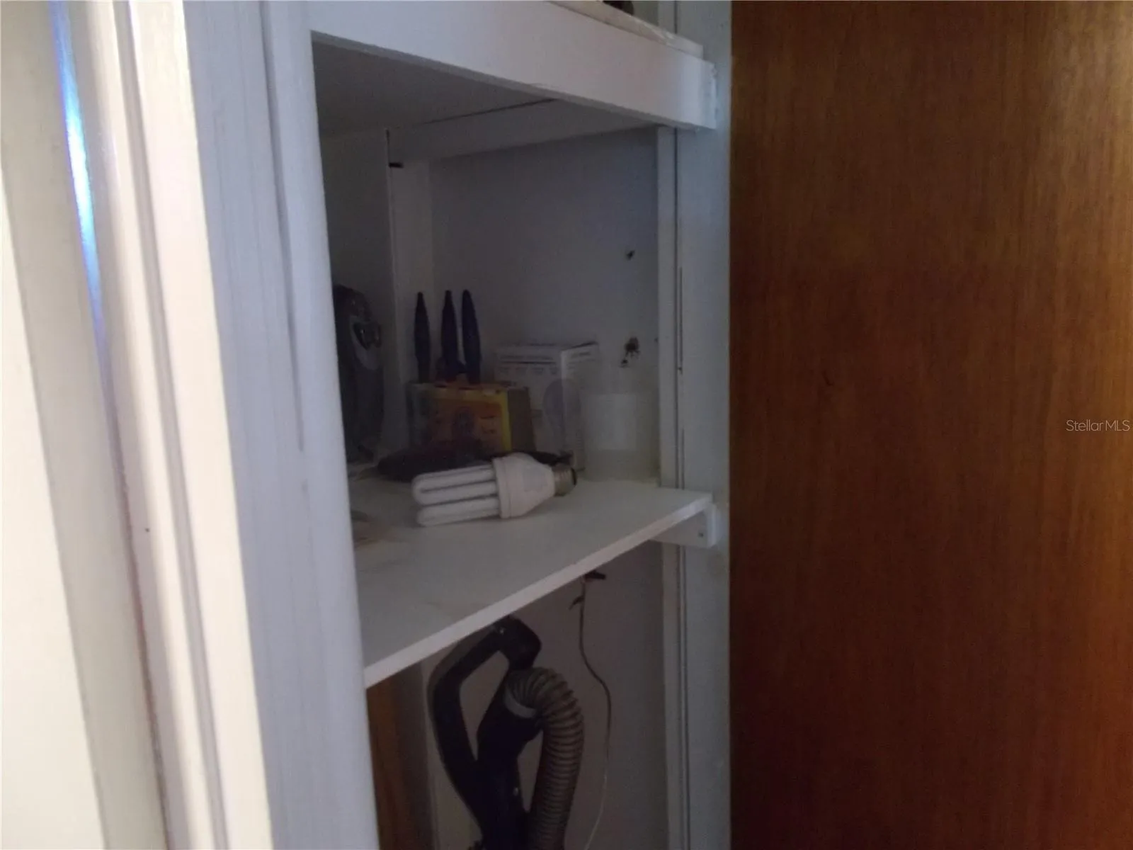 Storage closet in hall