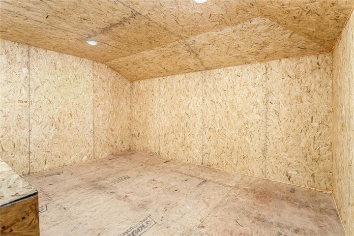 upstairs garage storage room