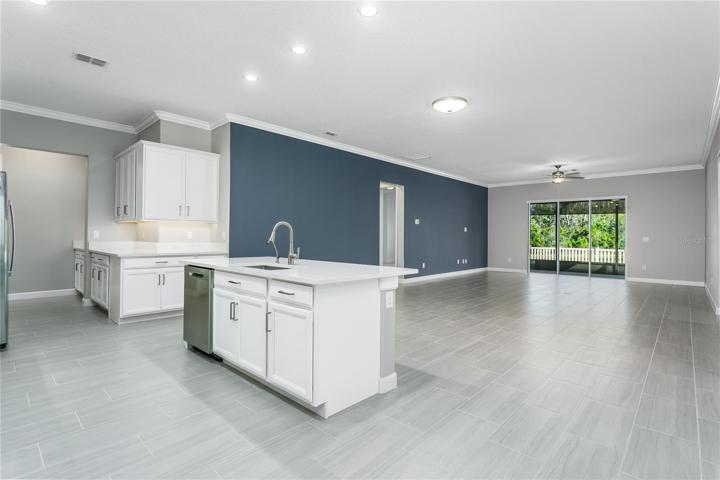 Kitchen-Dining room-Living room