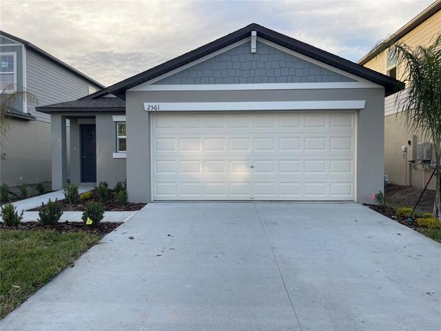 front - 2 car garage