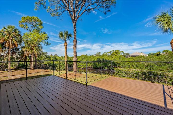 Backyard Deck overlooking Canal
