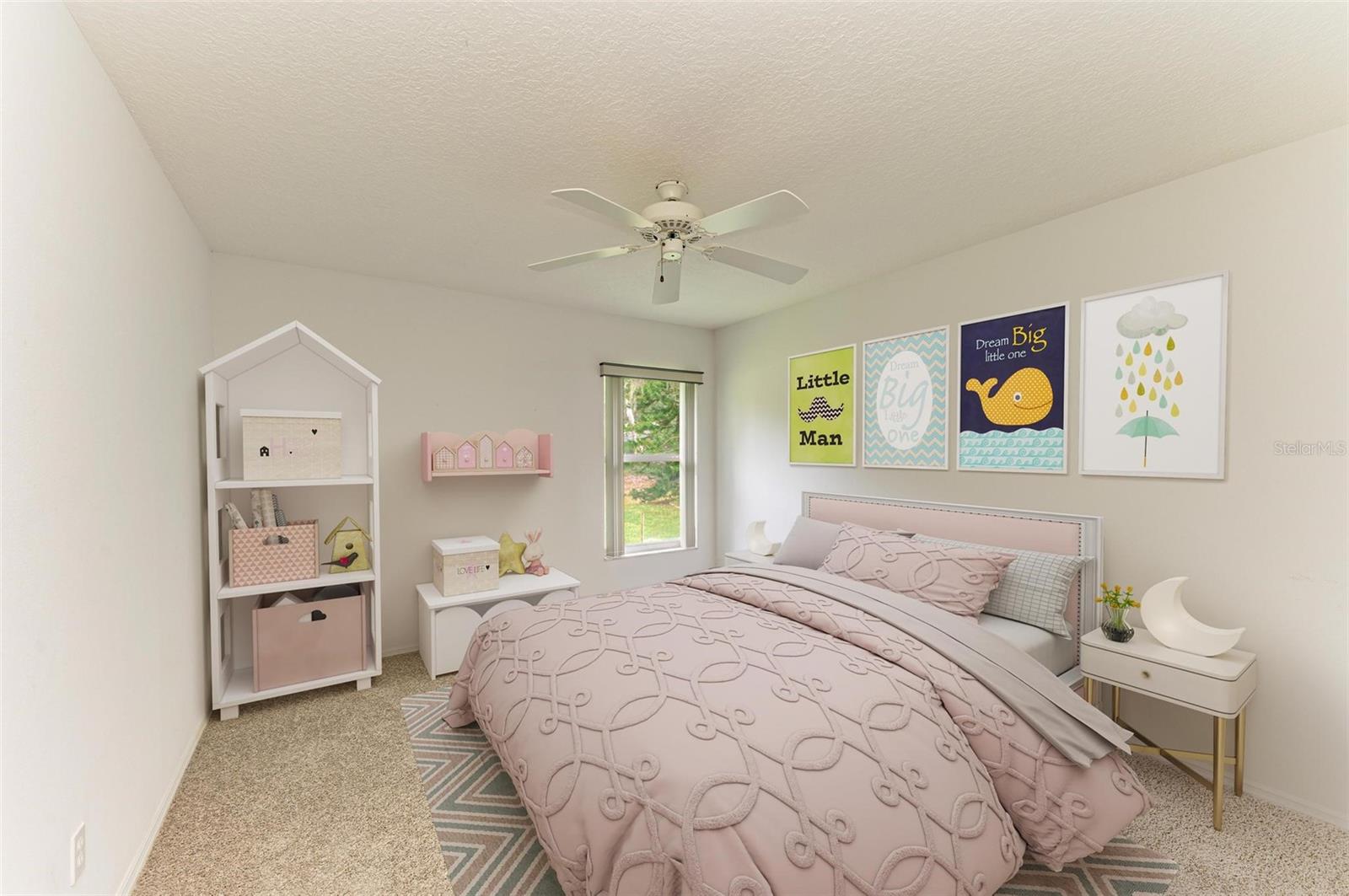 2nd bedroom, new carpet