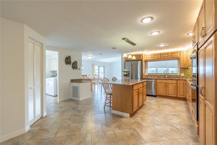 Foyer view of kitchen