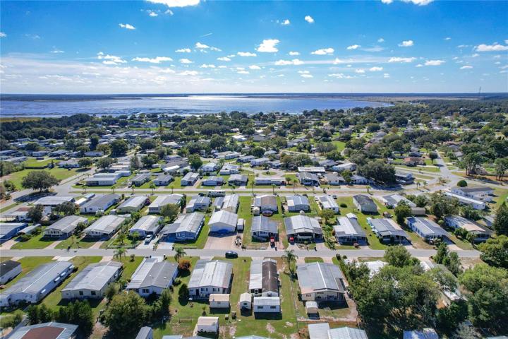 Aerial of the community and lake