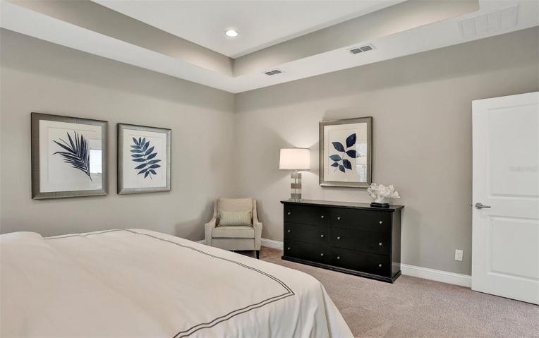 Model Home Design Only. Pictures and furnishings are for illustrative purposes only. Elevations, colors and options may vary. Furniture is for model home staging only.