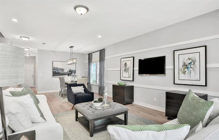 Model Home Design Only. Pictures and furnishings are for illustrative purposes only. Elevations, colors and options may vary. Furniture is for model home staging only.