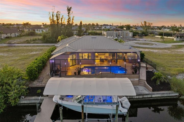Back of the house in the evening