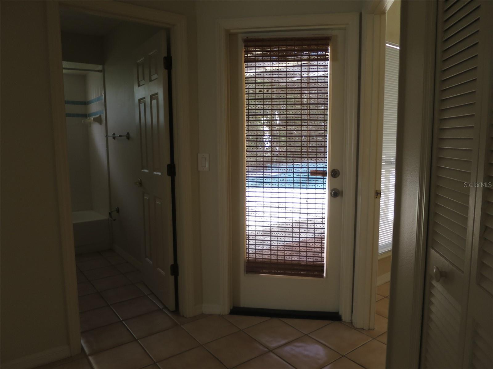 Hallway 3rd Bathroom by the Door to the Pool
