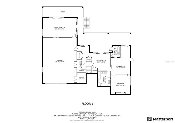 Downstairs floorplan