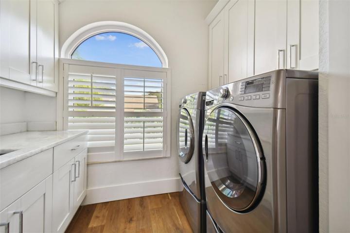 Upstairs laundry room