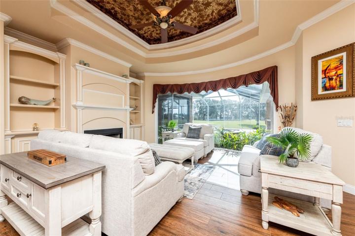 Expansive Formal Formal Living Room Overlooking the Farm