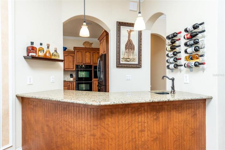 Open Wet Bar with Sonic Ice Machine