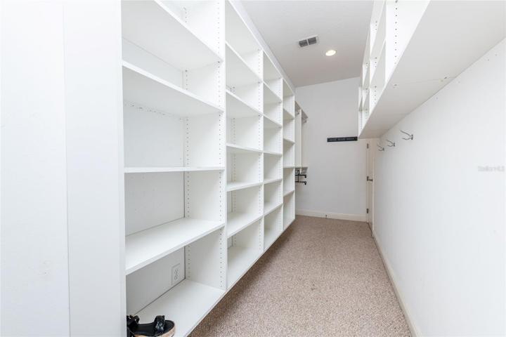 Guest Suite 2 Walk-in & Through Closets