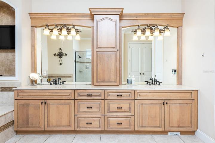 Formal Dining RoomCrown Molding Trey Ceiling, Chair Rail and Stunning Chandelier