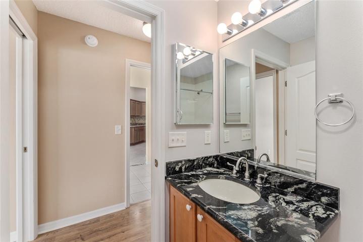 BATHROOM #2 - View looking out to HALLWAY