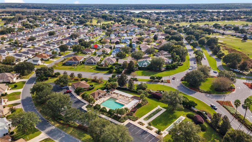 AERIAL - Winifred gate to Buena Vista Blvd (middle), Winifred Pool & Postal Station (middle front)