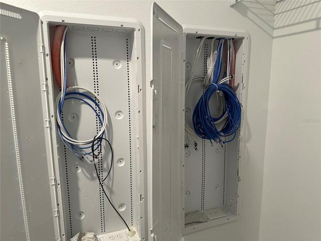 A/V and security hook ups