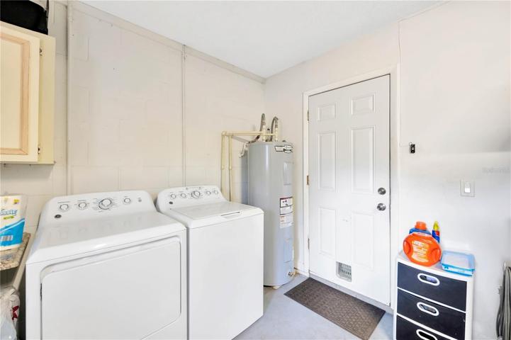 Washer and dryer in garage