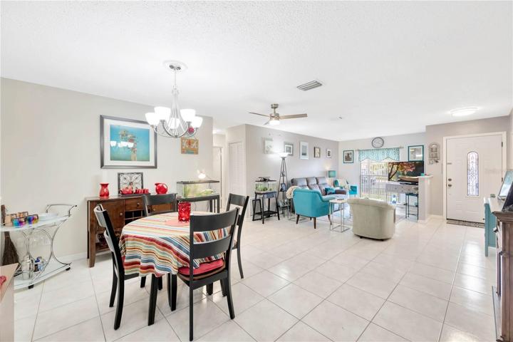 View of great room from kitchen