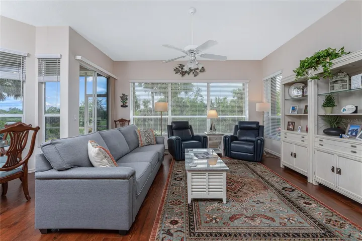 There's another set of sliding glass doors opening onto the lanai.