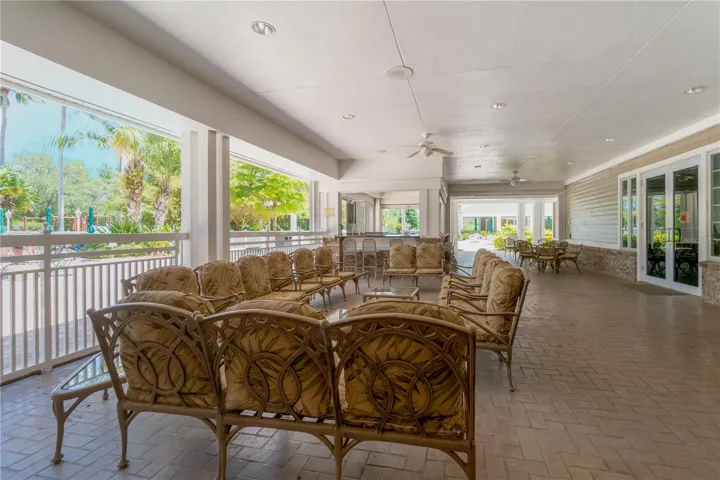 Cozy Veranda Seating At The Community Club House.