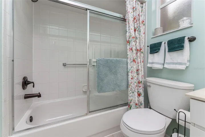 The combo tub/shower also has new Kohler oil rubbed bronze fixtures.