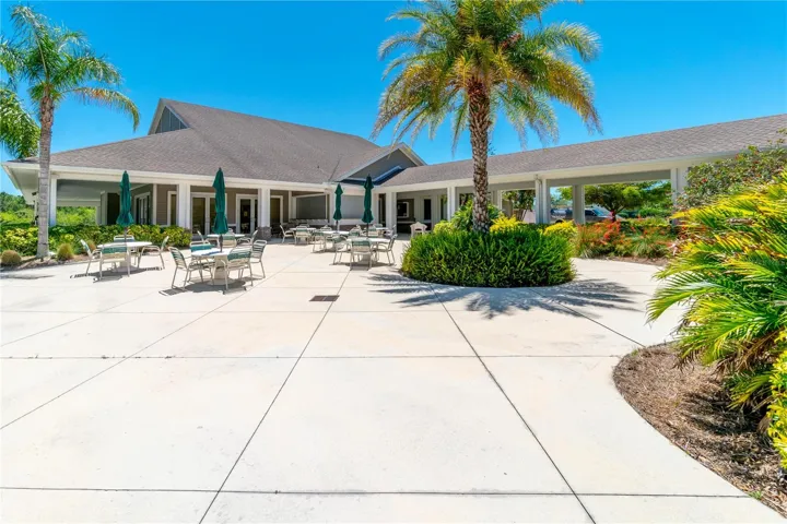 Community Club House Has a Patio Social Area!