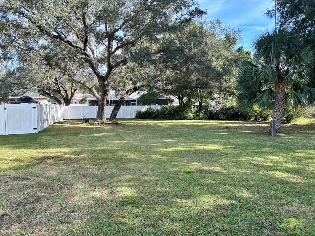 View from front of the homesite looking toward the rear of the property.