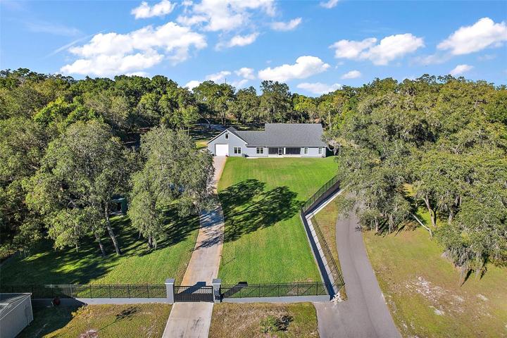 Aerial view of back