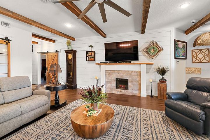 Great Room with Electric Fireplace
