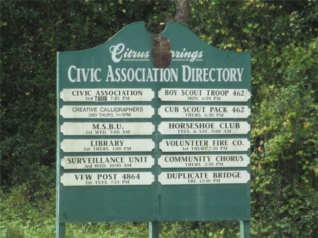 Citrus Springs Civic Association Directory