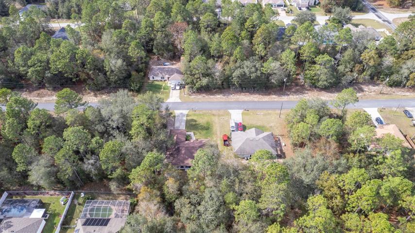 Expansive Aerial Back View of Home & Neighborhood