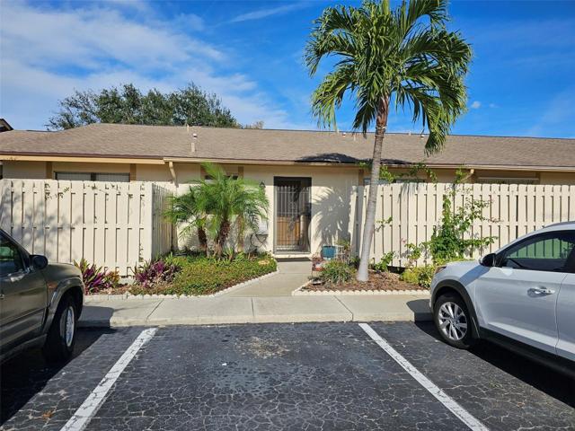 Parking space and front door