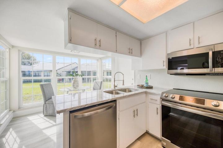Efficient design with open counter & a pantry closet for extra storage~