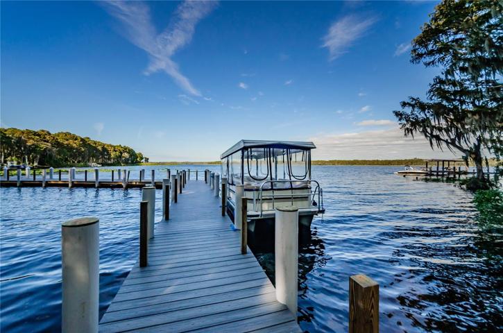 There are even community pontoon boats for tours of magnificent Lake Tarpon~