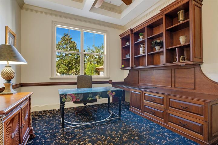 Office with built-ins