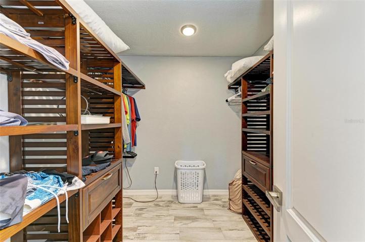 Walk-in closet for primary bedroom