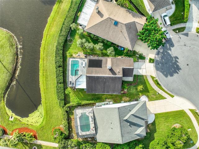 Pond and golf course view