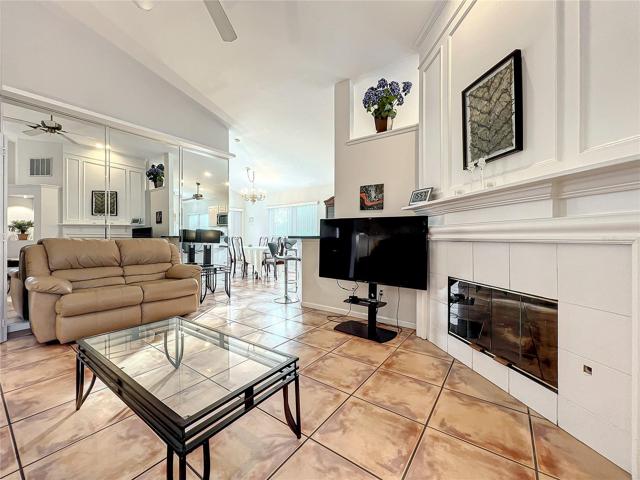 Spacious living area.