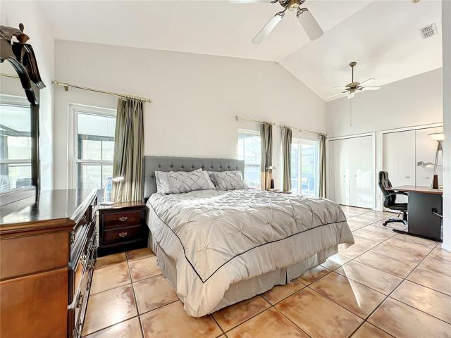 Spacious and comfortable master with new windows and sliders