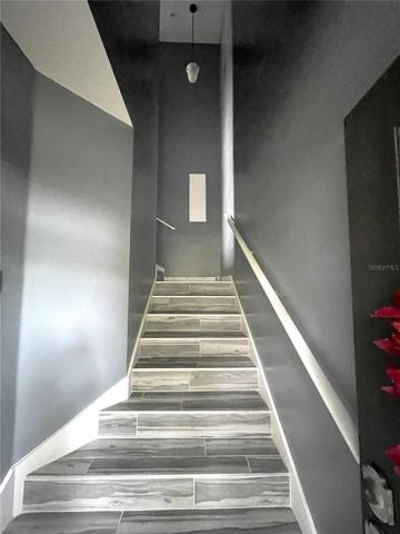 Entrance from garage and front door