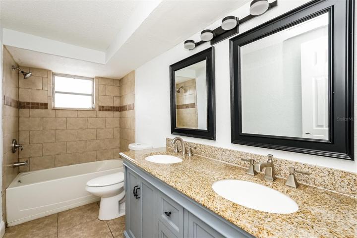 Full Bath with tub/shower.