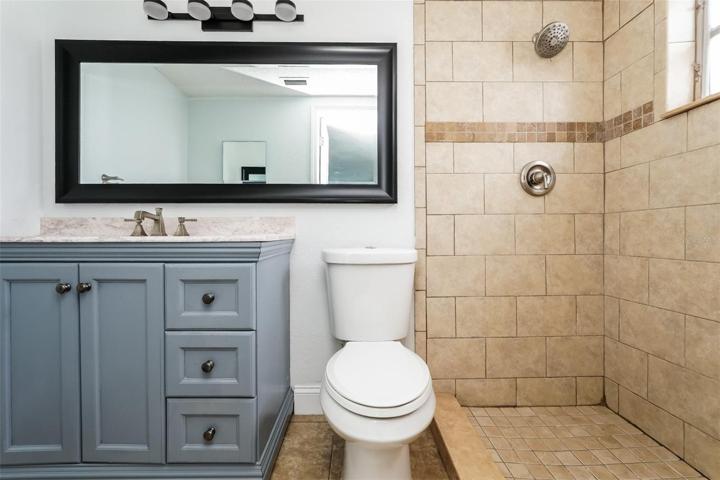 En-Suite bathroom with shower.