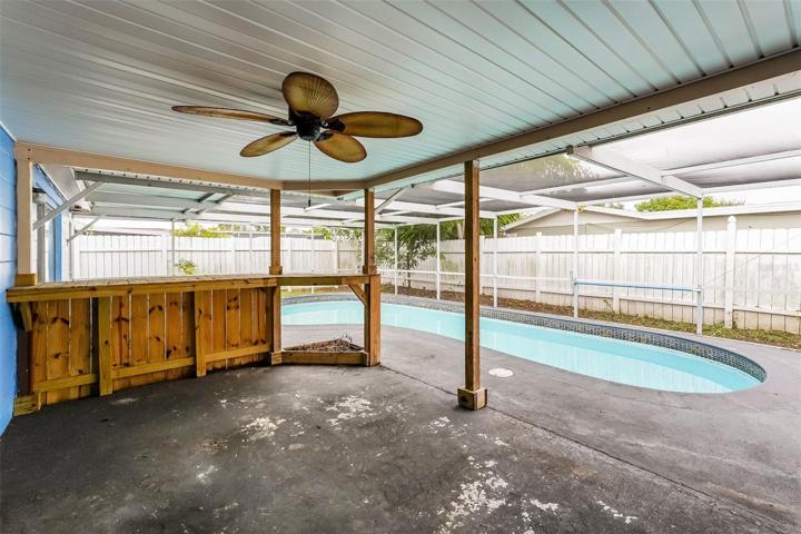 Built in Tiki Bar