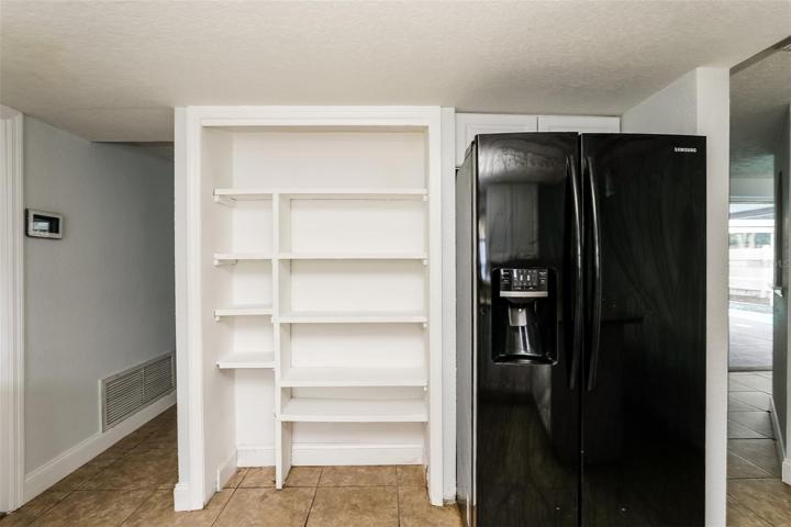 Built in storage.